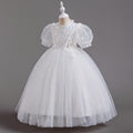 Yimingzhi girls' princess dress - mesh tulle tutu gown for birthday, first birthday, and special occasions - cross-border e-commerce
