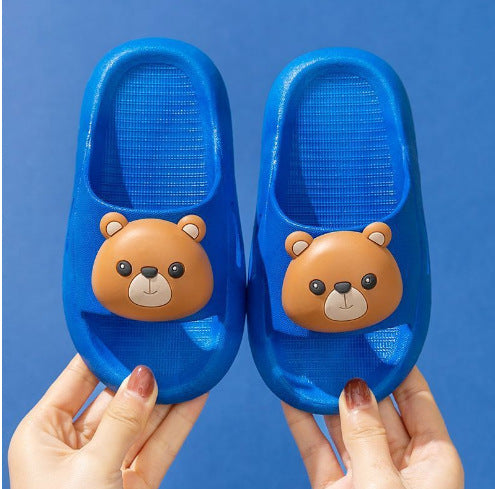 Girls' cartoon rabbit princess baby soft indoor bathroom bathing bear dinosaur slippers