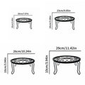 Nordic flower stand plant support heavy duty potting bracket indoor outdoor metal garden container round stand