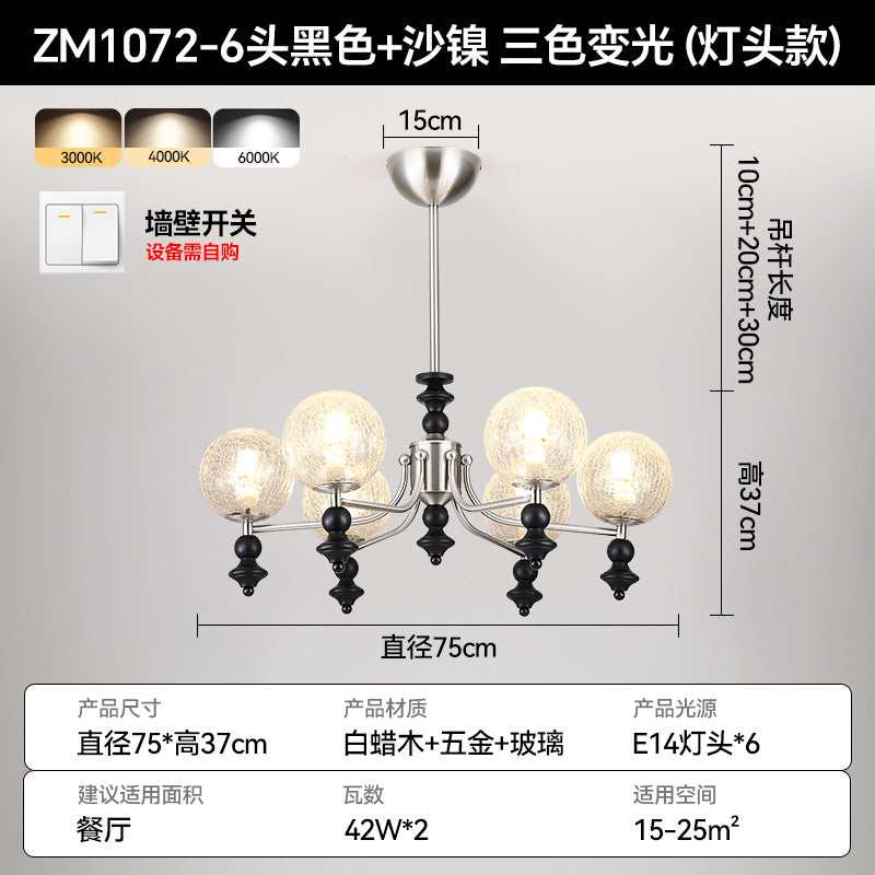 American living room chandelier modern medieval style designer hall main light 2025 new villa master bedroom lighting