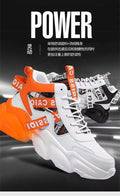 Spring men's shoes winter middle school basketball sports running shoes youth casual high-top chunky sole dad shoes trendy sneakers