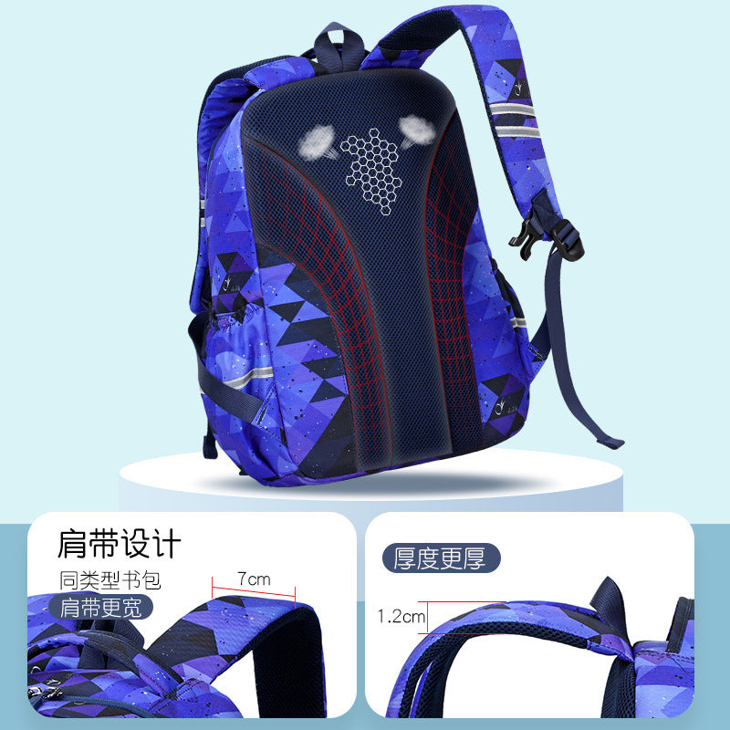 School bag for primary school students Korean version of children's backpack to reduce the burden and protect the spine, large capacity boys and girls first, second and third grades backpack