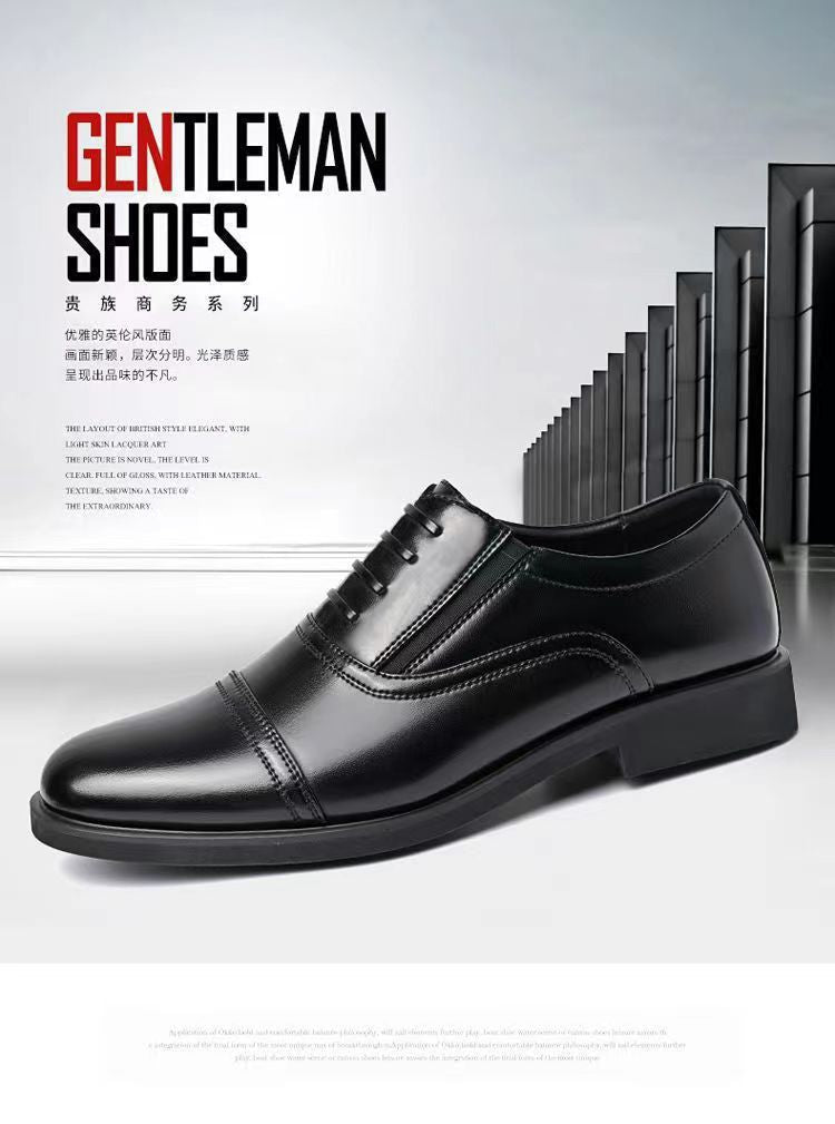 2024 hot-selling men's business leather shoes: new casual summer shoes, versatile middle-aged dad shoes, dropshipping available
