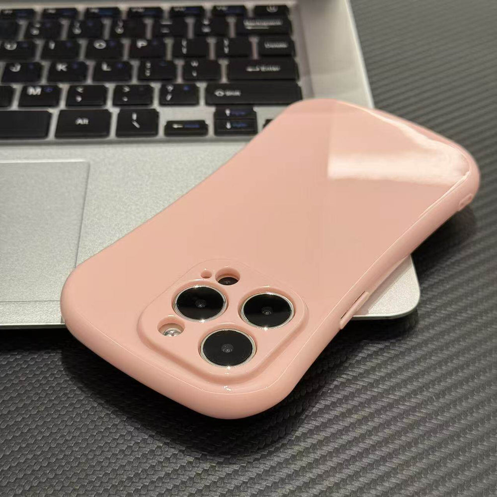 Milky sweet soap shell solid color phone case for iphone 17 pro, apple 16 full coverage drop-proof protective case wholesale