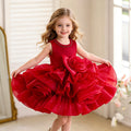 European and american style cross-border girls' dresses - baby girl birthday & first birthday cake dress - beaded tutu princess dress