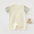 Baby onesie, breathable cartoon romper, infant summer lightweight clothing, short-sleeved outerwear, crawling suit, cartoon crawling suit