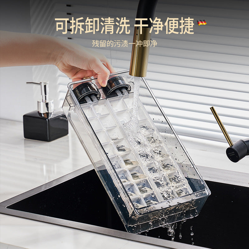 One bite summer household refrigerator large-capacity ice storage box ice box commercial wholesale ice mold rotating ice grid