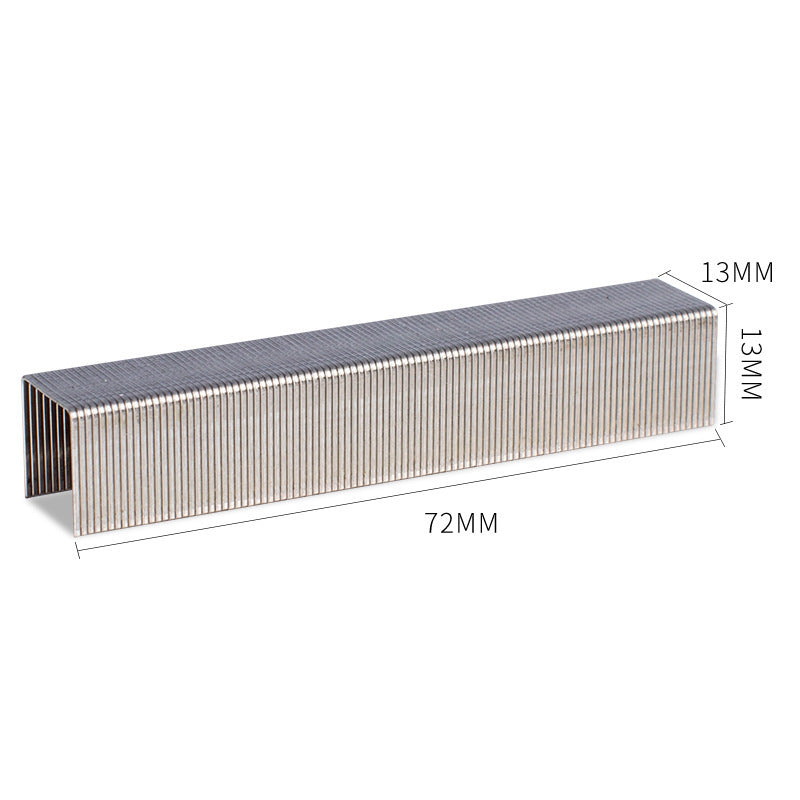 Deli 0213 stainless steel thick layer staples, large staples 23/13 1000 pieces/box, can be ordered for 100 pages