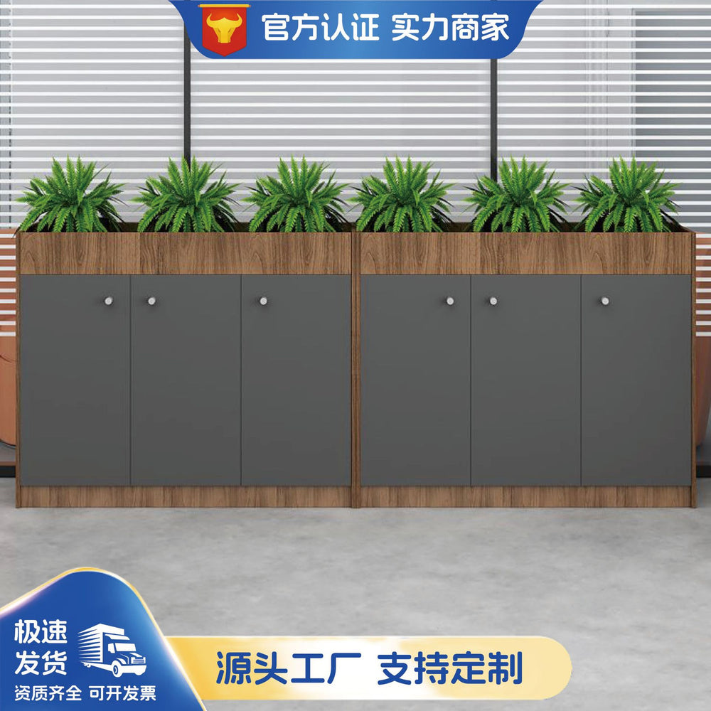Flower trough cabinet, low cabinet, floor cabinet, office storage cabinet, storage cabinet, wooden partition, information file cabinet, side cabinet, locker