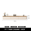 Cream style solid wood tv cabinet living room for home small apartmentaccessible luxuryclassy rounded corner combination cabinet tv cabinet floor