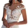 new cross-border export fashion european and american wedding dresses   sexy lace slit evening gowns long dresses