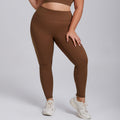 European and american plus size v-line butt lifting yoga pants - high waist tummy control tight workout leggings - barely there yoga fitness pants