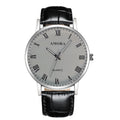 New amora watch - korean style business fashion trendy minimalist quartz adult men's watch student leather strap wristwatch