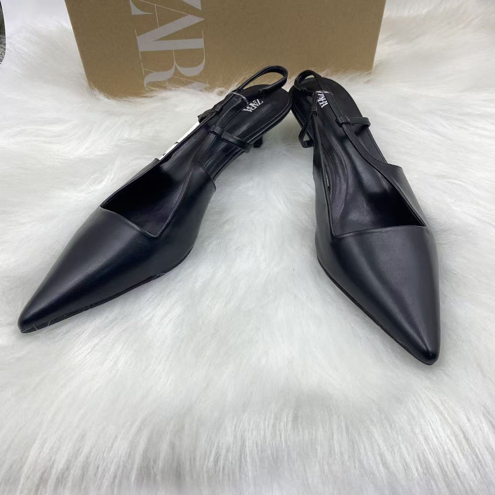 Za2025springnew arrival pointed toe stiletto high heels fashionfashion toe cap women's shoes casualeasiest for matchoutwear high heels for women