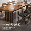Solid wood large conference table bench table casual office desk large long desk log workbench large board table study table