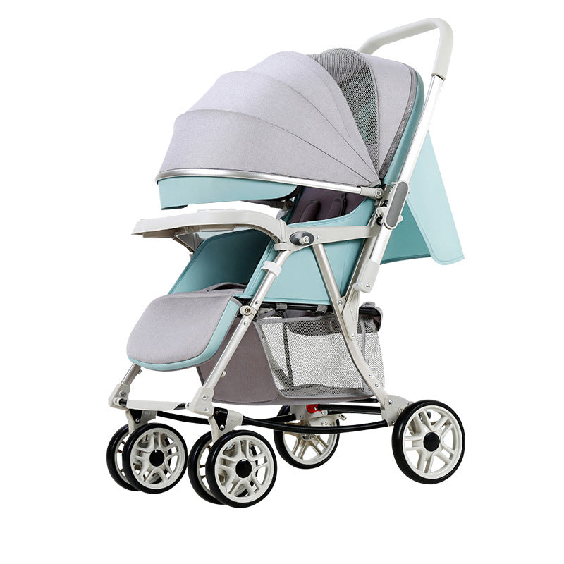 Baby stroller - reclining, multi-functional, one-click fold, two-way, lightweight, convertible rocking stroller