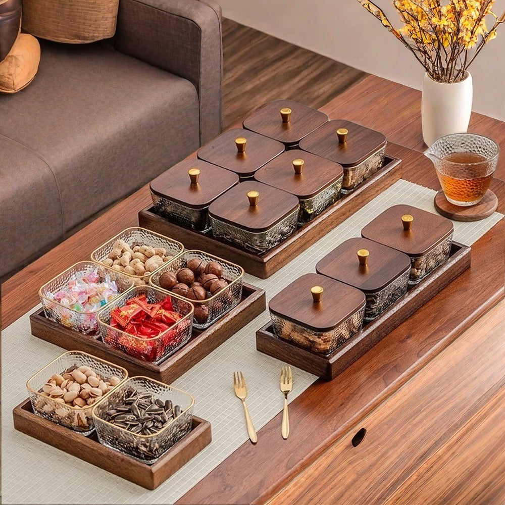 New chinoiserie fruit plate living room coffee tablefor home dried fruit melon seeds storage box candy plate snacks tea snacks fruit plate