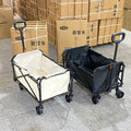 Outdoor camping trailer - foldable, lightweight, adjustable cargo cart/walker - storage style camping cart