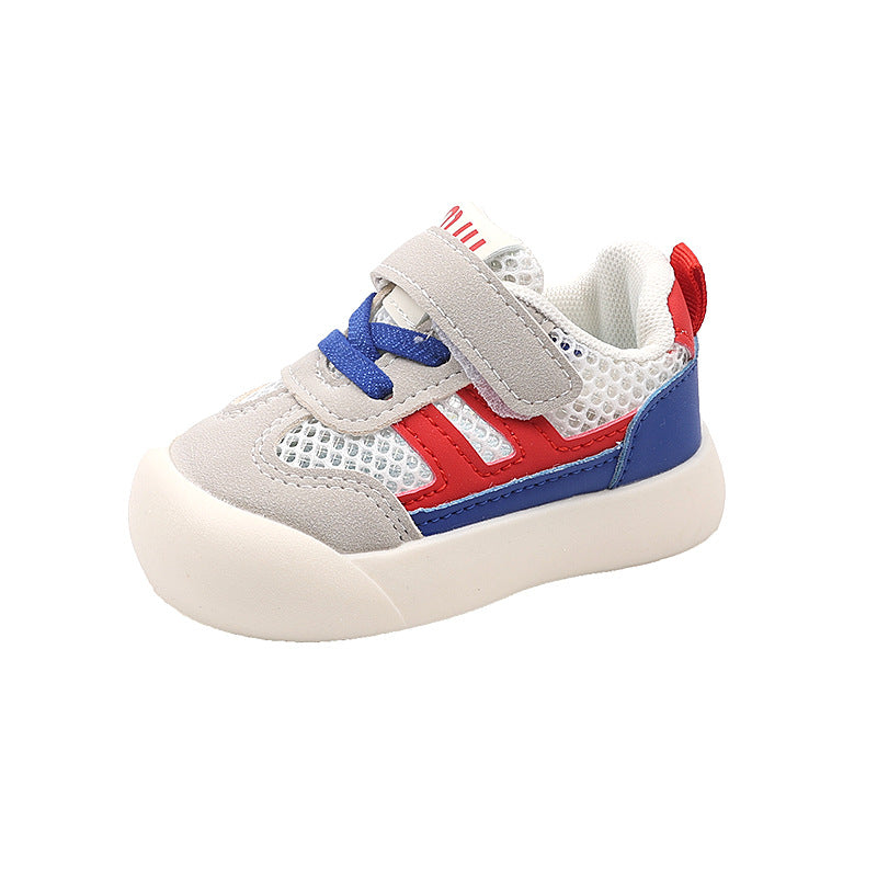 Baby first walker sandals summer lightweight soft sole breathable mesh shoes for boys and girls, infant and toddler shoes, ages 1-3