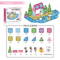 Romantic beach puzzle magnetic building blocks 44pcs