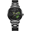 2025 new cross-border watch: sports car wheel hub rotating watch for men - trendy quartz watch with rotating bezel