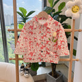 Kidsautumnew arrivalpure cottonoutwearfashionable cartoon outwear stand collar shirt western stylek-stylespring & falleasiest for match