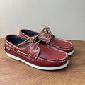 Sailboat shoes men's genuine leather plus sizeeasiest for match men's shoes hand-sewn shoes tie backflats shoes business work shoes casual