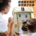 Children's early education story racing adventure game console with multifunctional steering wheel - simulated driving toy for boys