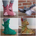 best sellingknit crocodile socks christmas knitting crocodile socks knitting creative knee socks animal socks