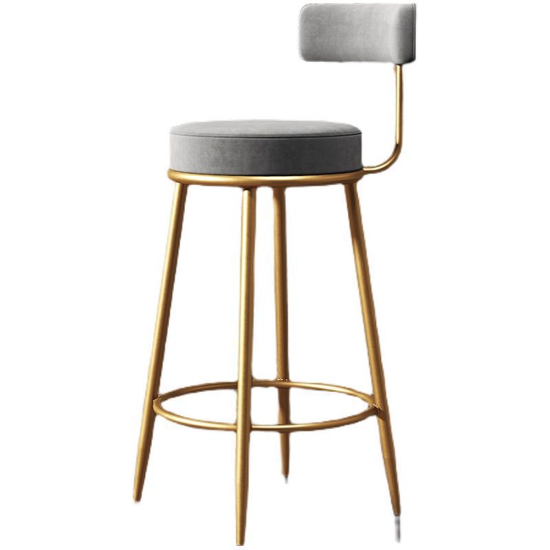 Accessible luxury bar chair for home back chair iron stool high stool bar chair scandinavian sedentary bar chair none