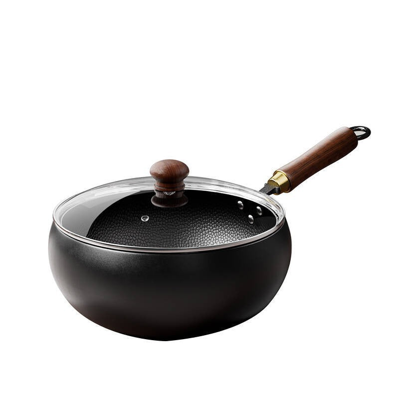Zhangqiu iron pot big belly pot purely handmade forged small cooking pot mini small iron pot uncoated non-stick for home cooking pot