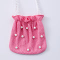 Girls' two-piece set (toddler): long-sleeve shirt + vest + pants + bag (four-piece set)
