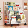 Mobile bookshelf kids picture book storage under-desk organizer floor-standing universal wheel home simple student bookcase