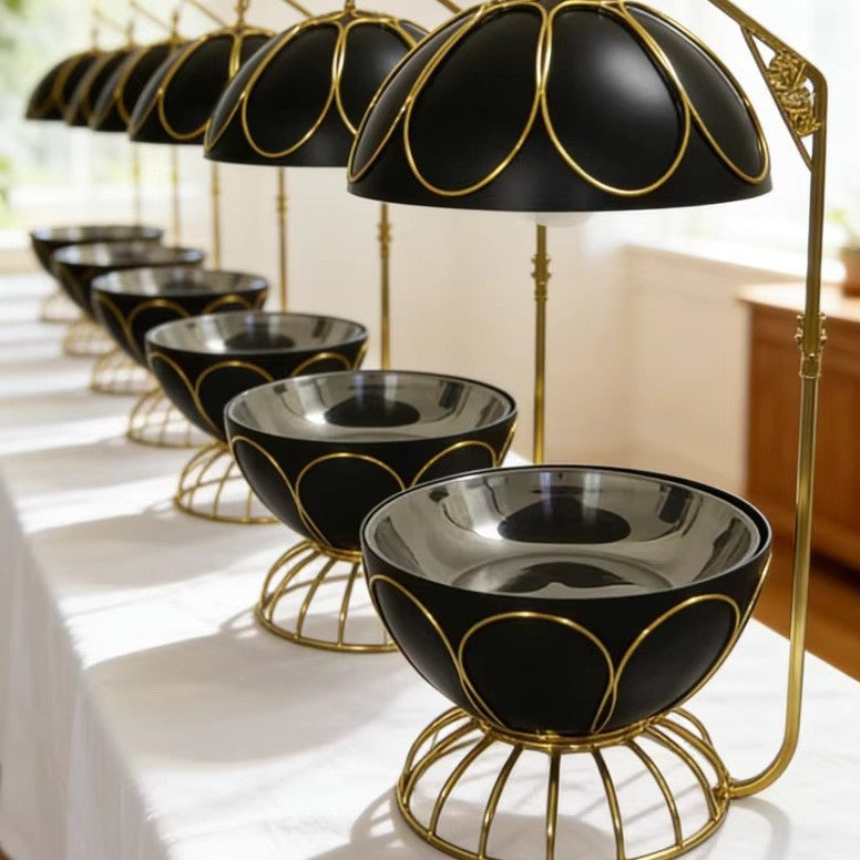Black stainless steel buffet warmer, 8l hanging buffet stove, hotel commercial ready stock