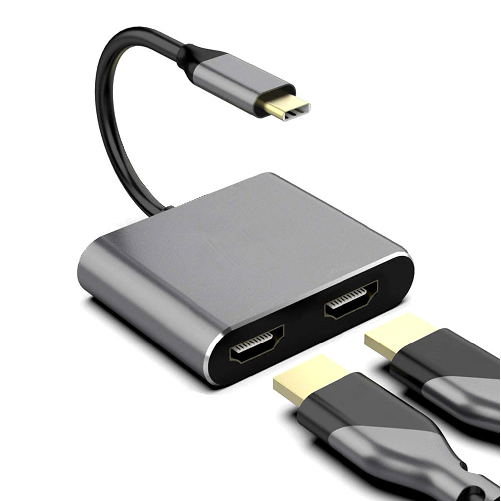 4-in-1 display expansion dock: usb to dual hdmi adapter, 4-in-1 mobile phone & tablet type-c hub