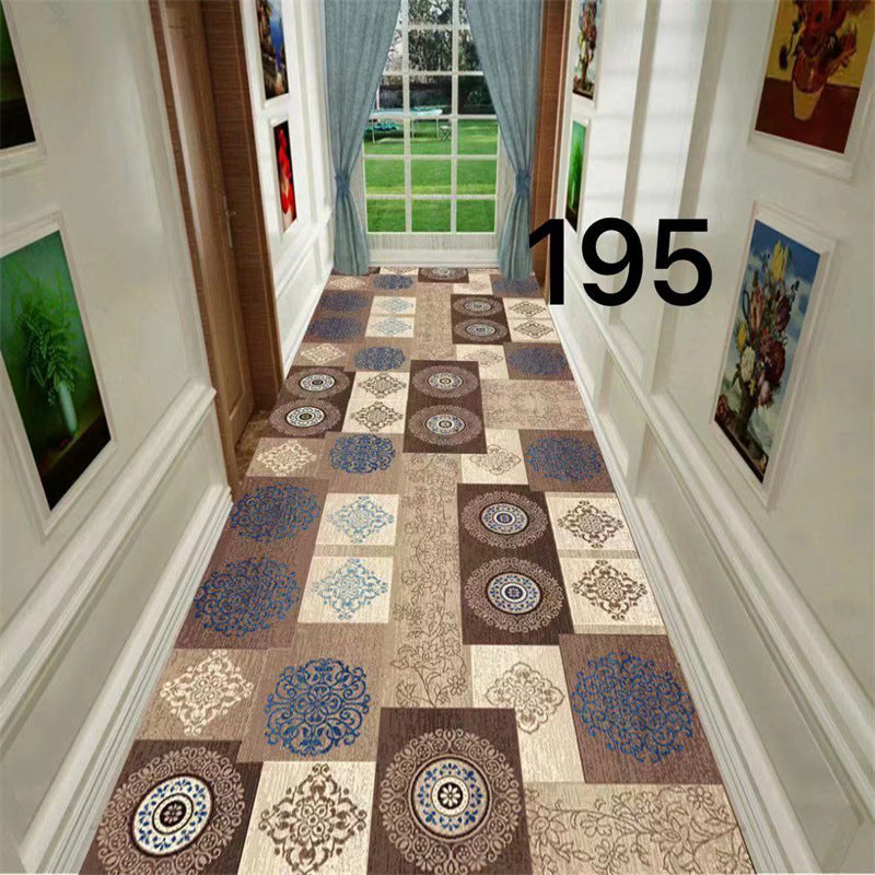 Minimalist modern 3d printed non-slip hallway carpet, hotel, mall, lobby, aisle floor mat roll, home use