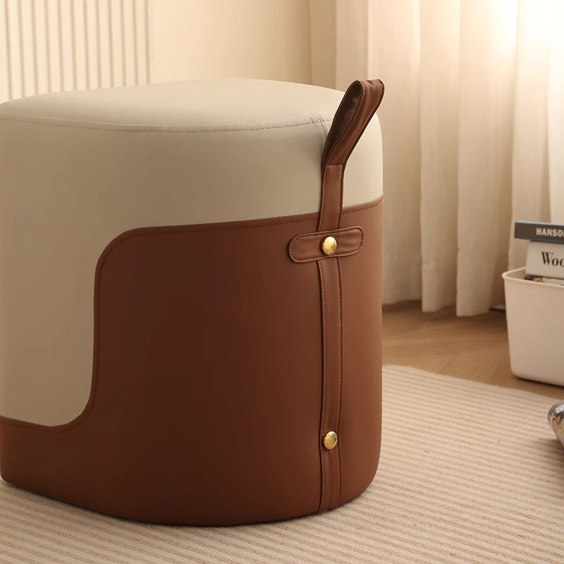 Bedroom makeup stool master bedroom dressing stool for home leather stool living room tea table stool coffee table stool round stool sofa stool