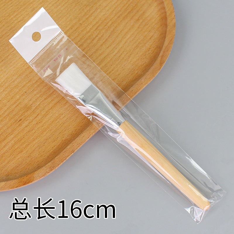 Beauty silicone brush facial mask brush makeup brush soft bristle head brush mud mask beauty tool fan-shaped fruit acid brush