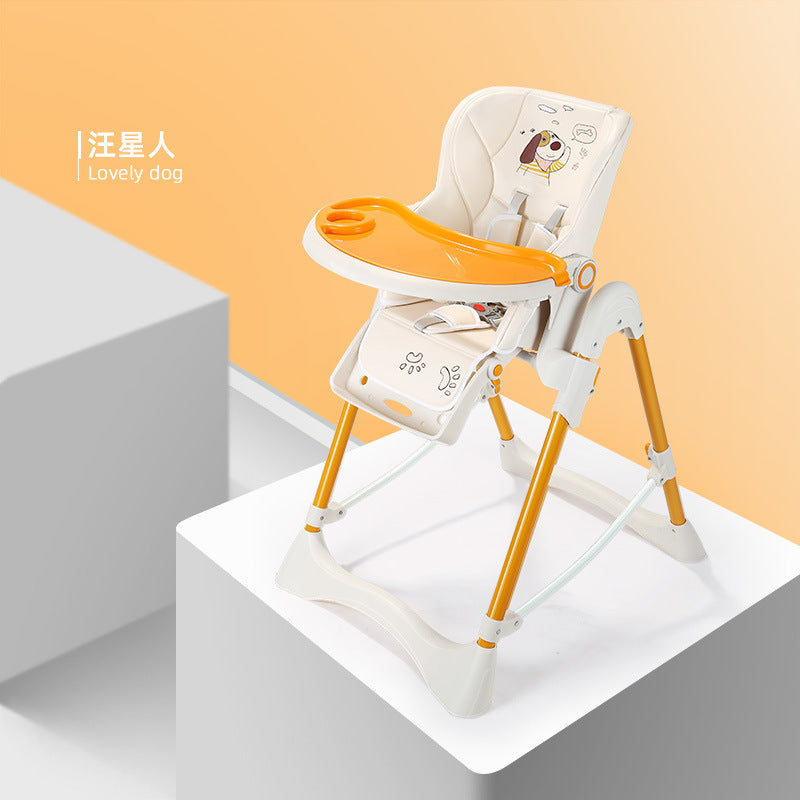 Bellico Children's Dining Chair Multifunctional Baby Dining Chair Foldable Portable Baby Dining Table Eating Seat