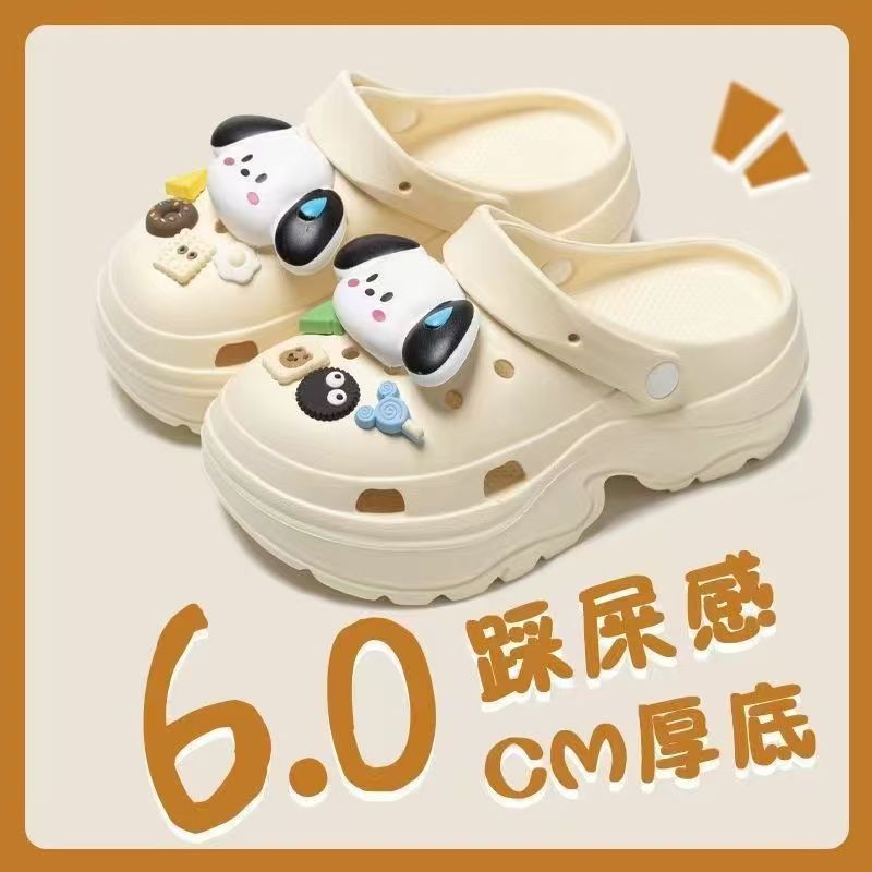 Eva height increasing clogs women's summer thick sole best selling slippers south american export petites outwear beach sandals