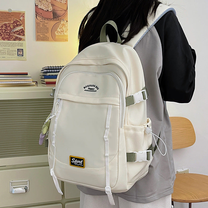 New large-capacity leisure backpack, universal and durable backpack for junior high school students and high school students