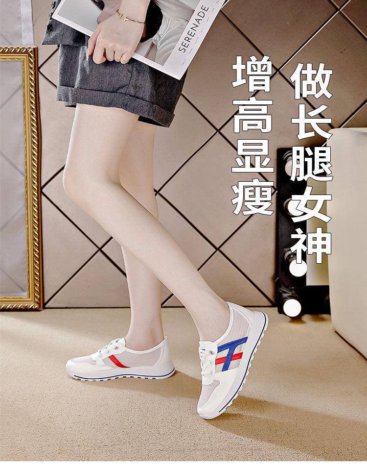 Argan sneakers for women 2025new arrivalpopularsummerplaid breathable white shoesins trendy easiest for match student sandals