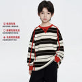 new spring striped sweater: designer american style long sleeve patchwork t-shirt pullover - trendy striped fashion base layer