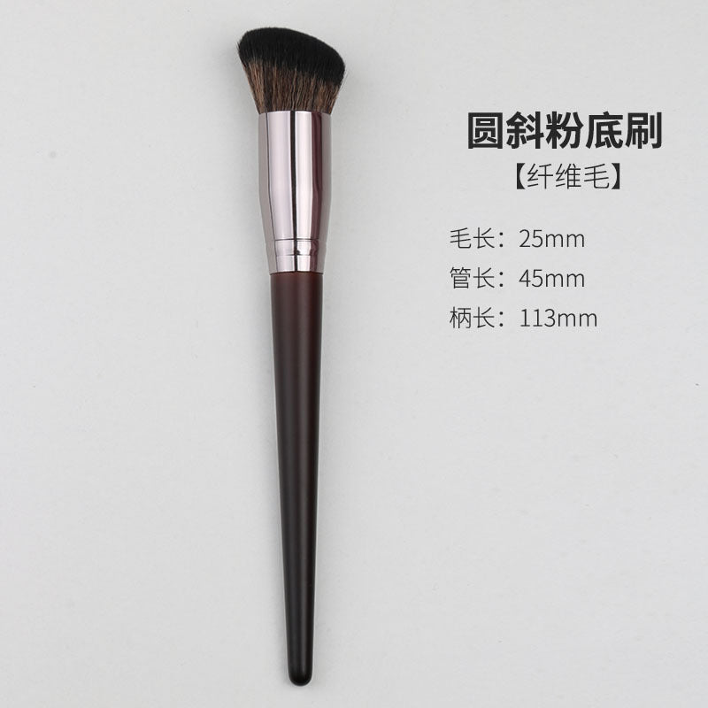 Wooden handle makeup brush set - cangzhou makeup brushes: blush brush, wool brush, powder brush, foundation brush, eyeshadow brush, and other makeup brushes