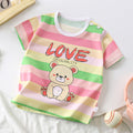 Kids' short-sleeve pure cotton summer new arrivals : boys' t-shirts, baby cartoon girls' short-sleeve korean style tops, children's clothing
