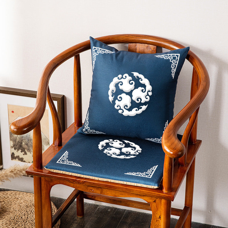 New chinoiserie guochao cushion pillow tea table cushion living room sofa taishi chair armchair backrest for home cushion cushion
