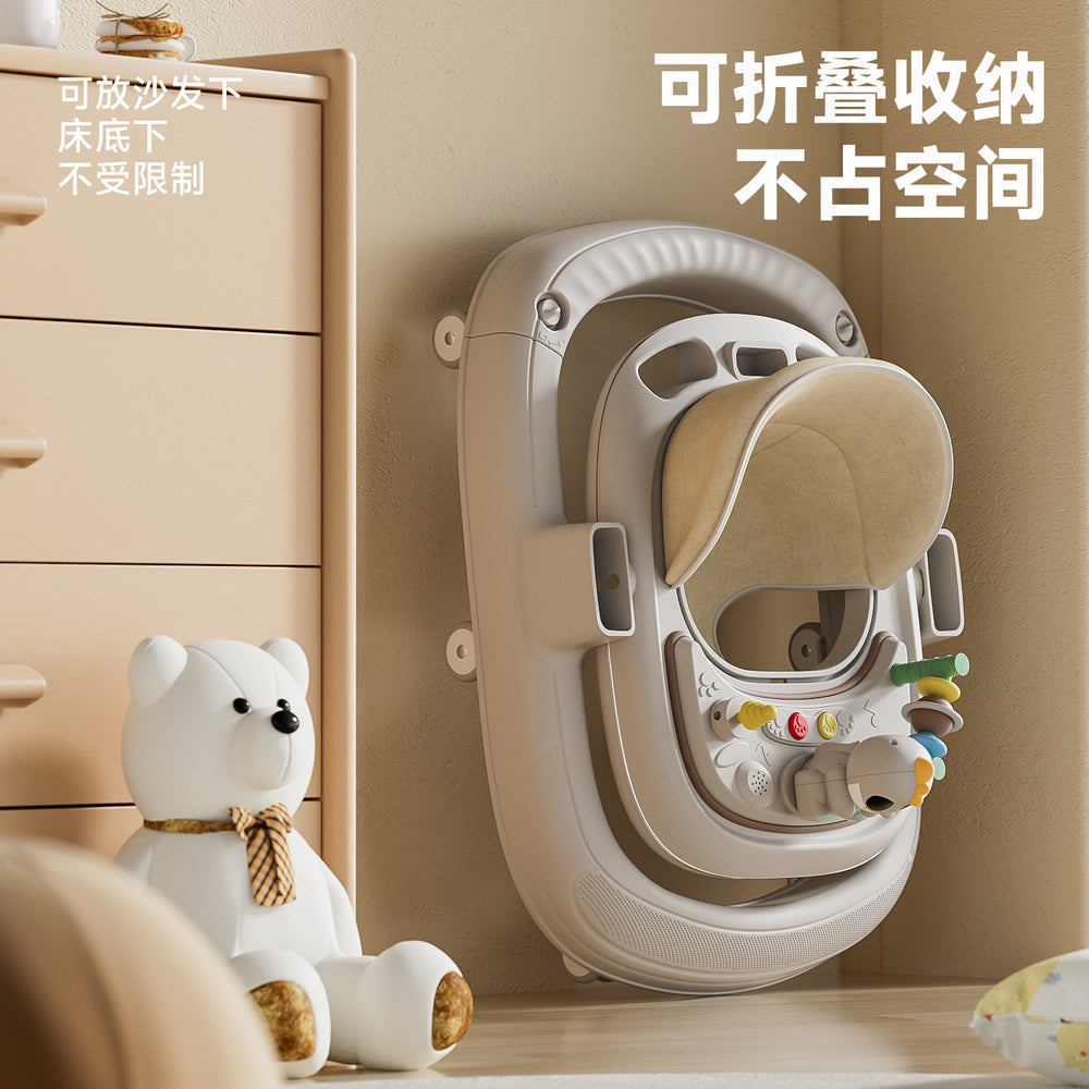2025 baby walker - anti-o-leg, multifunctional, foldable, for infants 6-18 months, suitable for first walkers