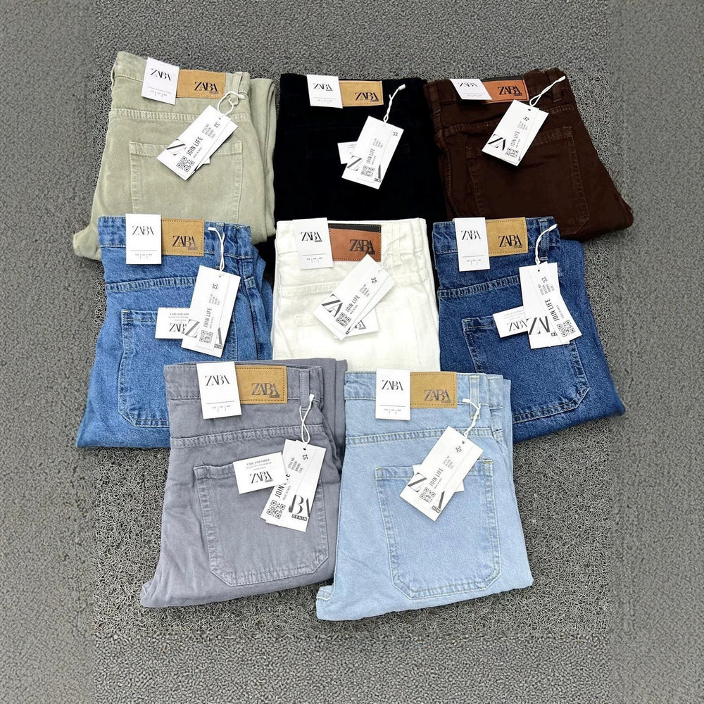 New trendy stretch straight-leg loose fit men's jeans - mens jeans wholesale - in stock & ready to ship