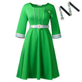 D3340  foreign trade women's clothing  new women's fashion elegant round neck patchwork african dress