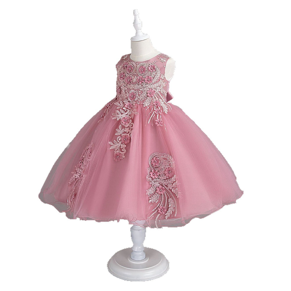 New arrival: children's floral wedding dress - princess style for little girls' birthday parties & events